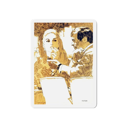 Natural Prey, Cosmopolitan, May 1969 (Magazine Illustration) Refrigerator Magnet 6 Inch - The Sticker Space