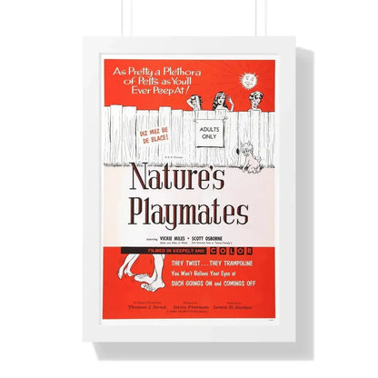 NATURE'S PLAYMATES 1962 - Framed Movie Poster - The Sticker Space