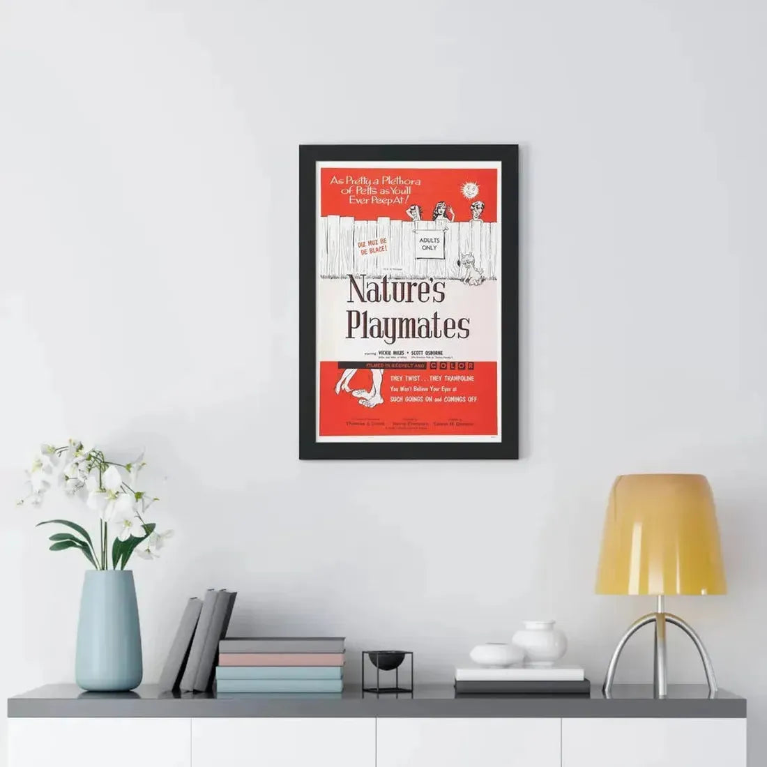 NATURE'S PLAYMATES 1962 - Framed Movie Poster - The Sticker Space