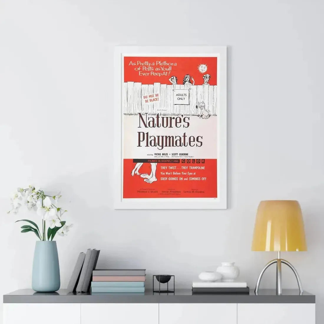 NATURE'S PLAYMATES 1962 - Framed Movie Poster - The Sticker Space