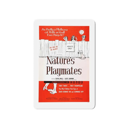 NATURE'S PLAYMATES 1962 Movie Poster - Refrigerator Magnet - The Sticker Space