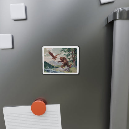 Nature scene, story illustration (Magazine Illustration) Refrigerator Magnet-The Sticker Space