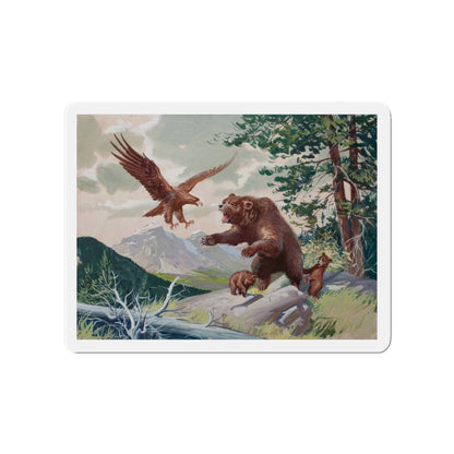 Nature scene, story illustration (Magazine Illustration) Refrigerator Magnet-4" x 4"-The Sticker Space