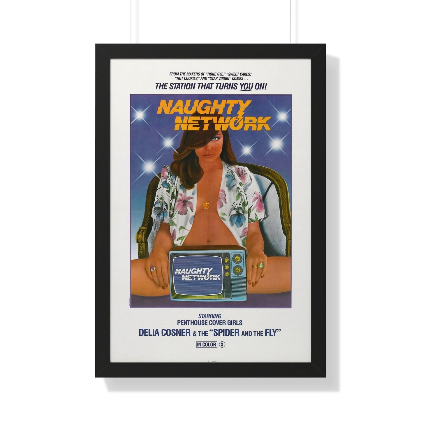 NAUGHTY NETWORK 1981 - Framed Movie Poster-20" x 30"-The Sticker Space