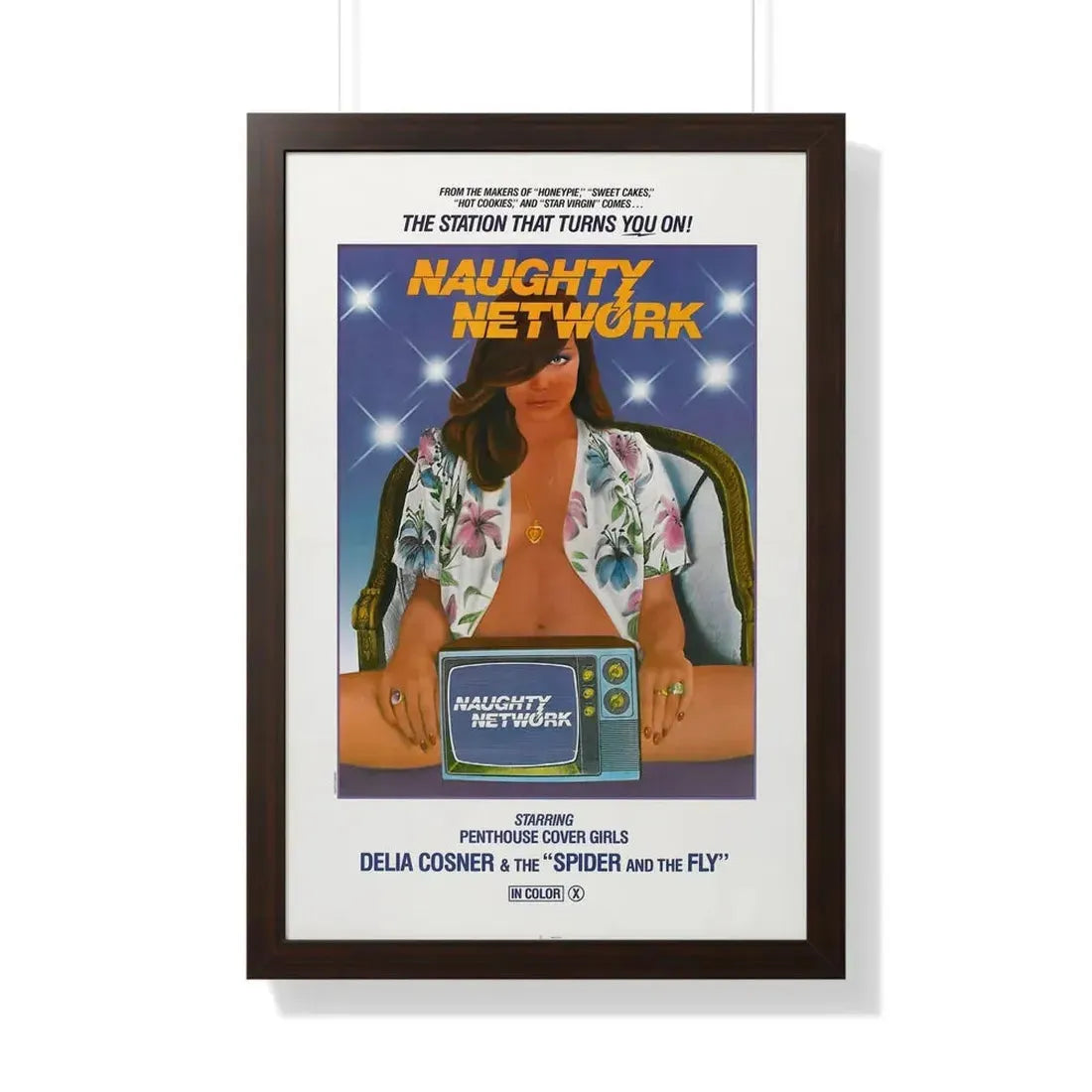 NAUGHTY NETWORK 1981 - Framed Movie Poster - The Sticker Space