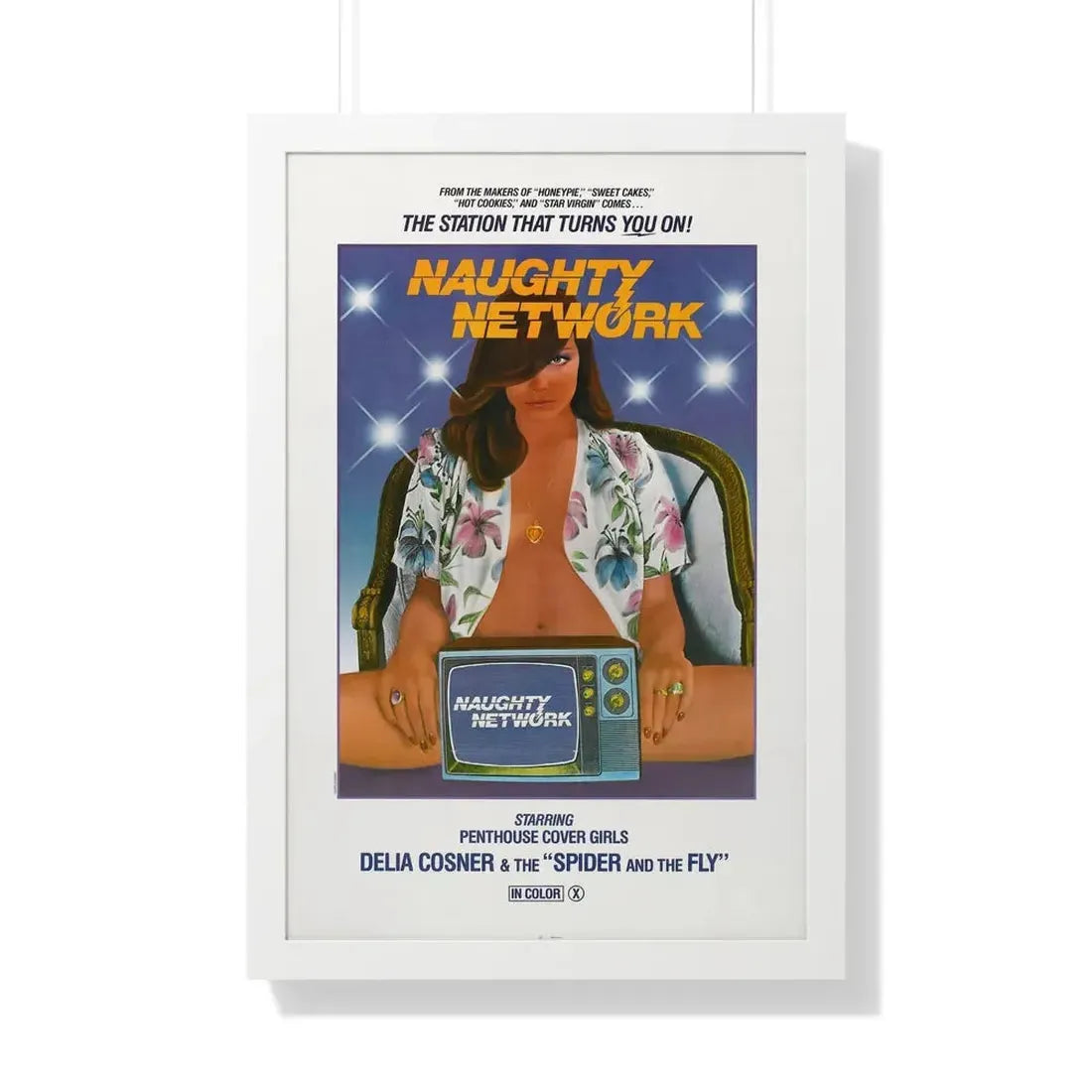 NAUGHTY NETWORK 1981 - Framed Movie Poster - The Sticker Space