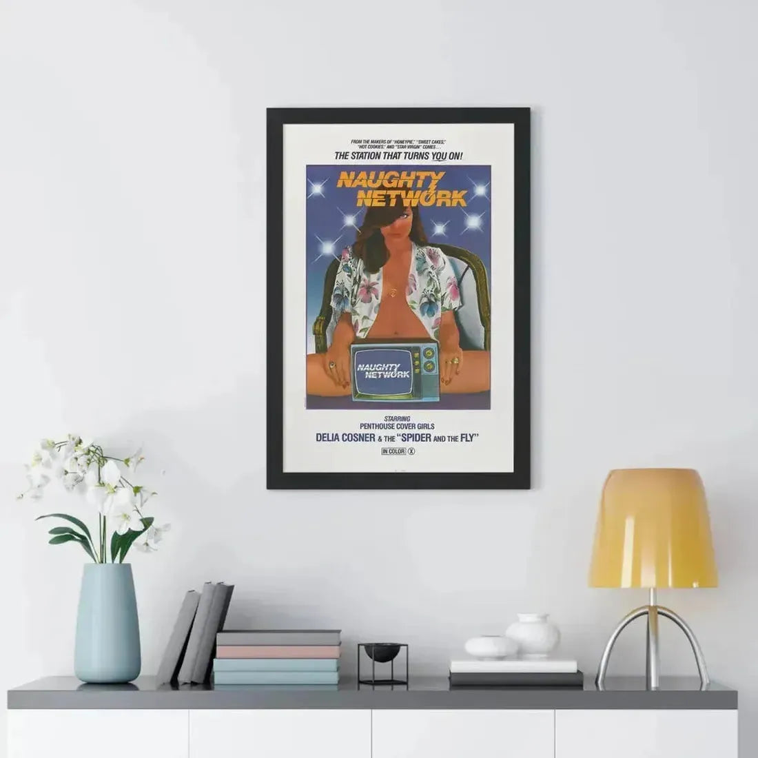 NAUGHTY NETWORK 1981 - Framed Movie Poster - The Sticker Space