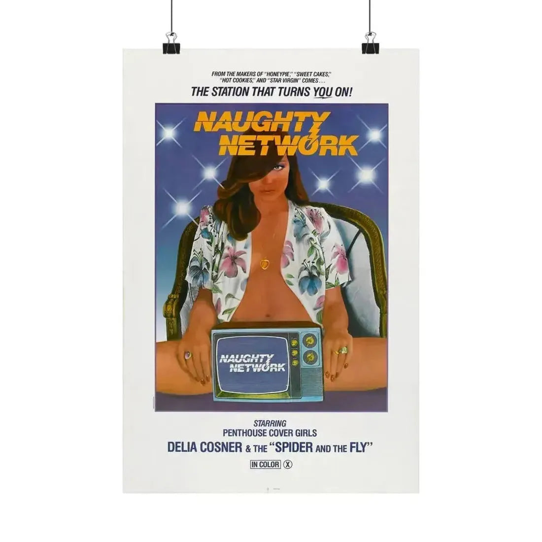 NAUGHTY NETWORK 1981 - Paper Movie Poster 12″ x 18″ Matte - The Sticker Space