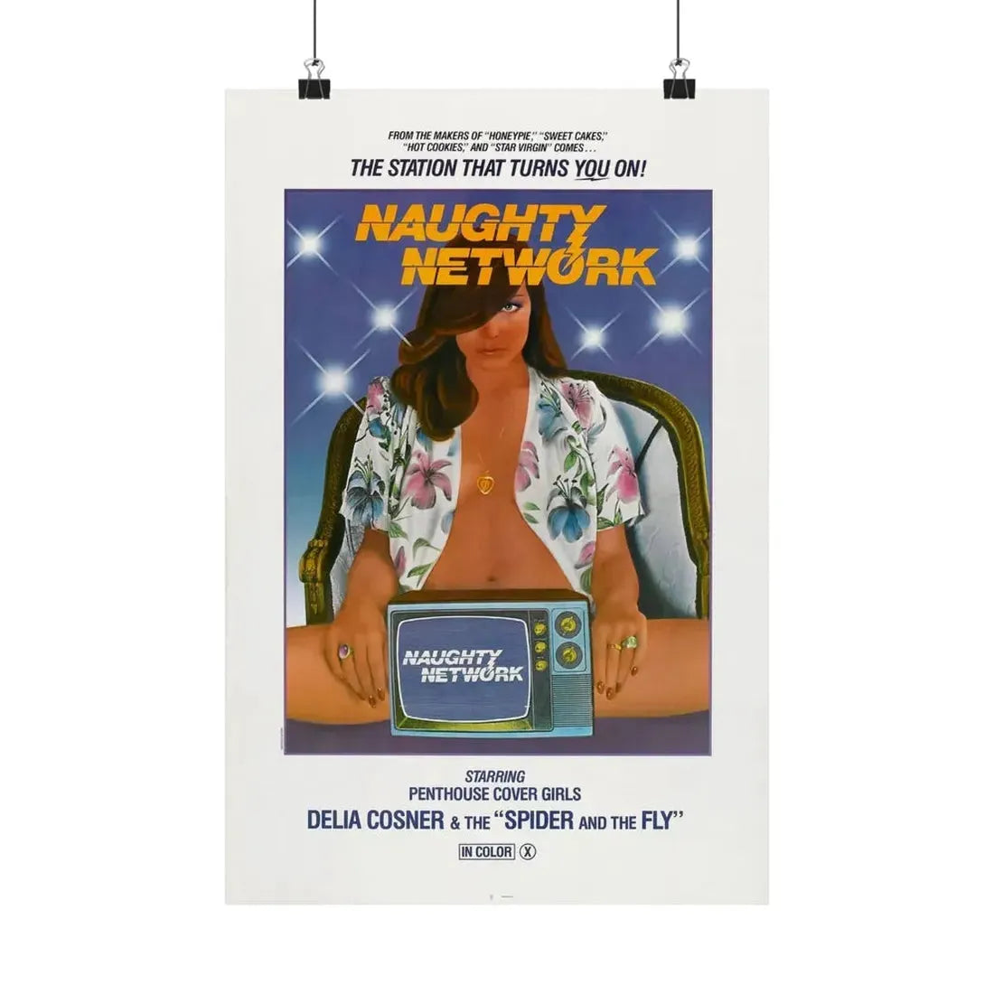 NAUGHTY NETWORK 1981 - Paper Movie Poster - The Sticker Space