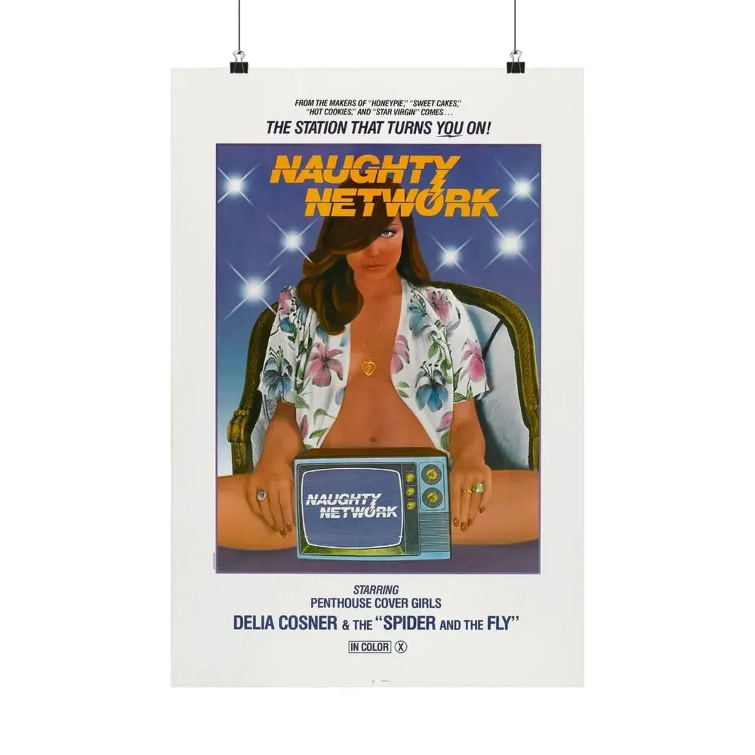 NAUGHTY NETWORK 1981 - Paper Movie Poster - The Sticker Space