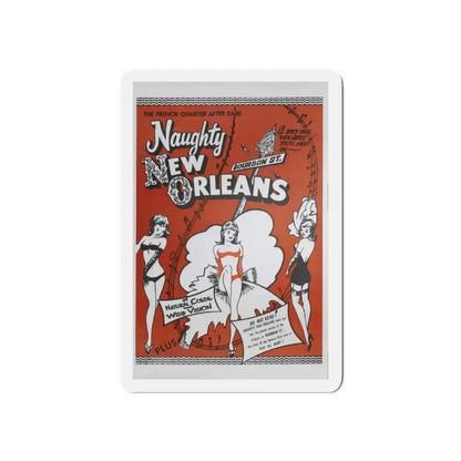 NAUGHTY NEW ORLEANS 1954 Movie Poster - Refrigerator Magnet - The Sticker Space