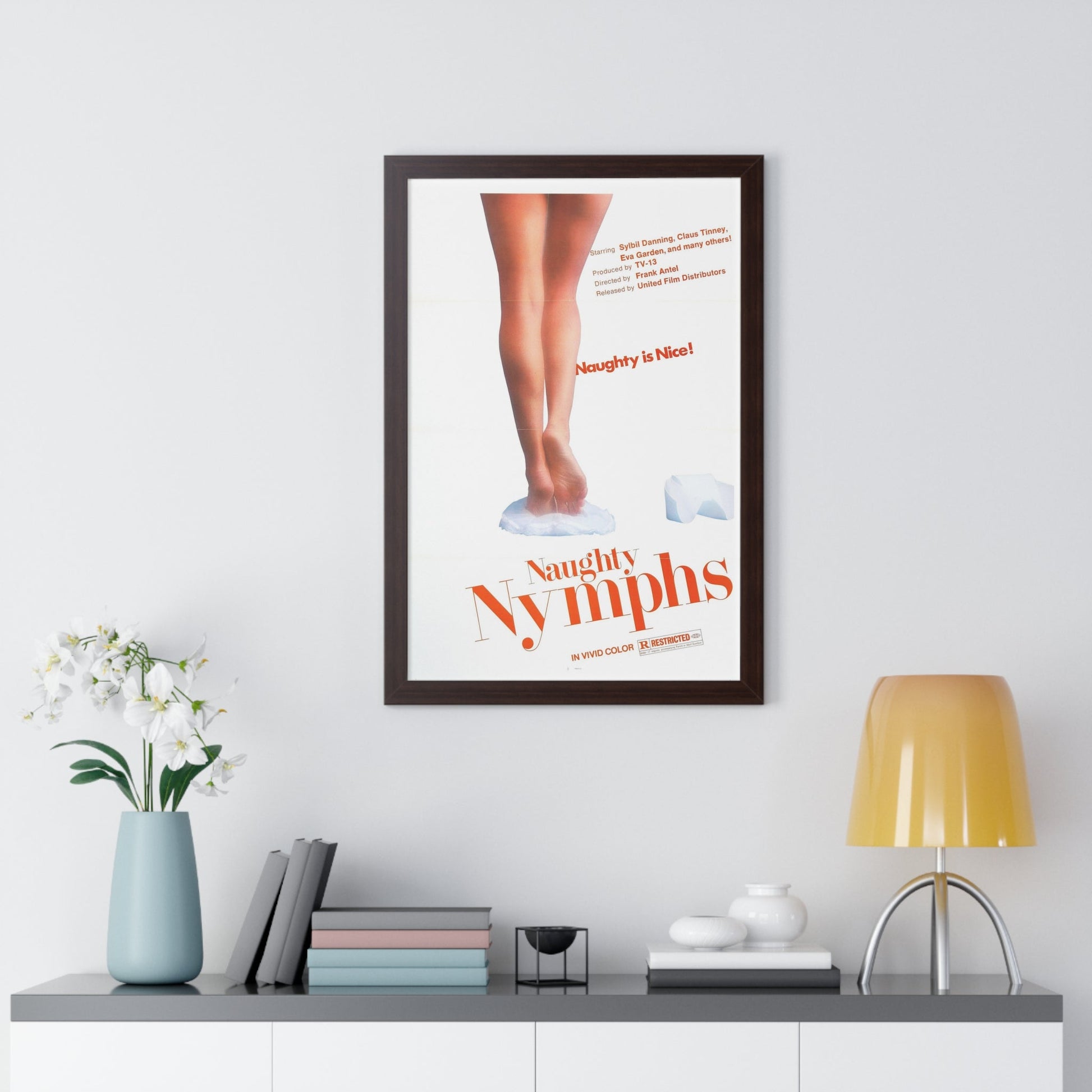 NAUGHTY NYMPHS 1972 - Framed Movie Poster-The Sticker Space