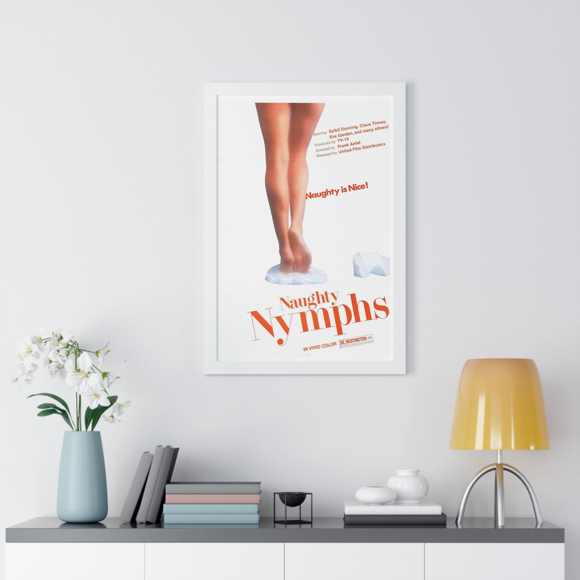 NAUGHTY NYMPHS 1972 - Framed Movie Poster-The Sticker Space