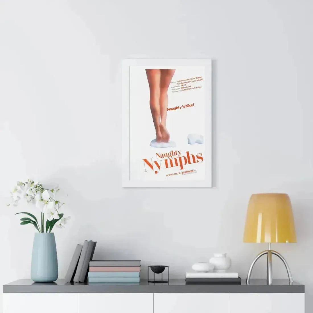 NAUGHTY NYMPHS 1972 - Framed Movie Poster - The Sticker Space