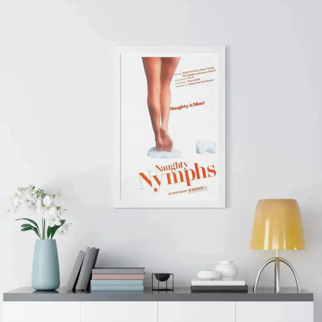 NAUGHTY NYMPHS 1972 - Framed Movie Poster - The Sticker Space