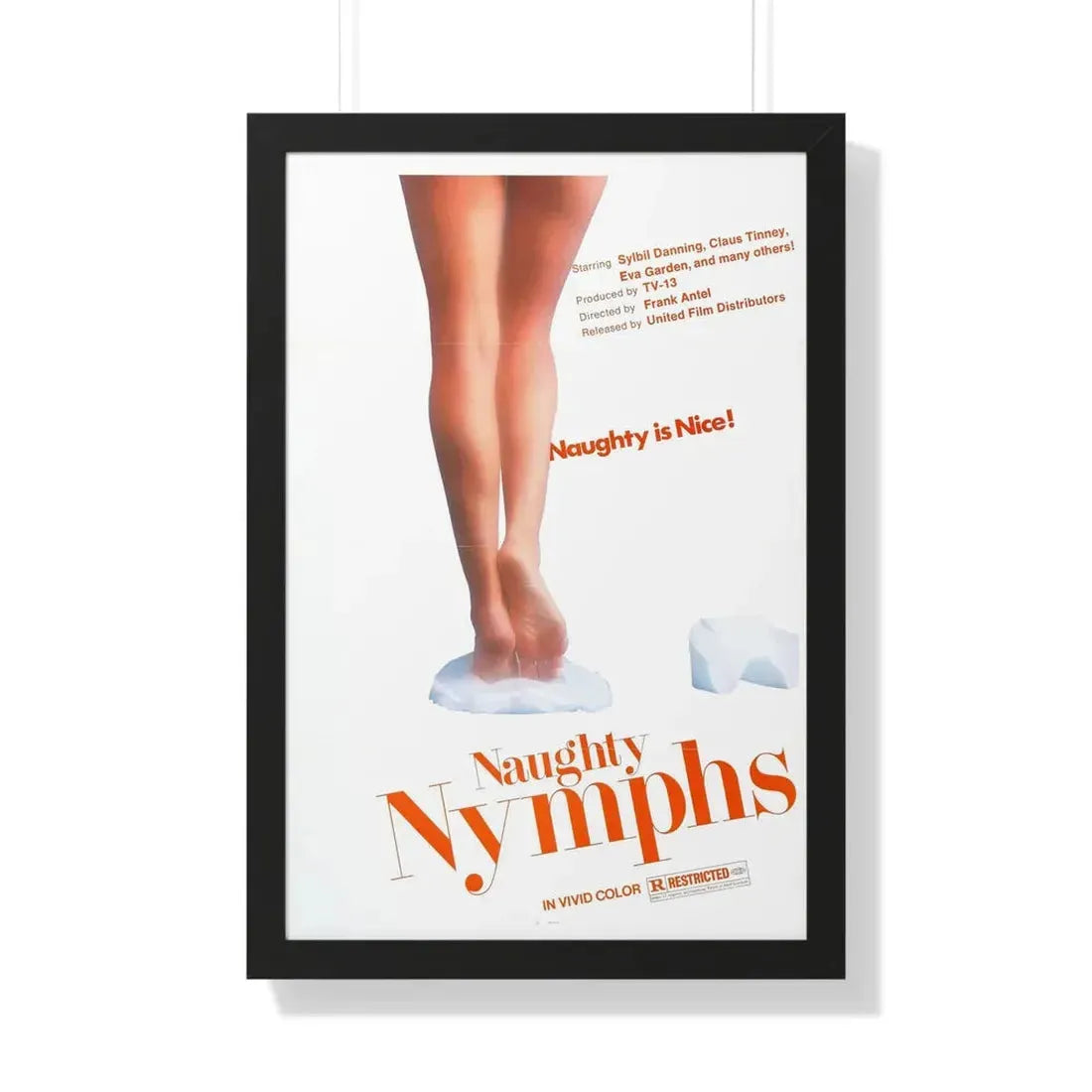 NAUGHTY NYMPHS 1972 - Framed Movie Poster - The Sticker Space