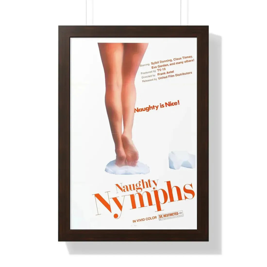 NAUGHTY NYMPHS 1972 - Framed Movie Poster - The Sticker Space