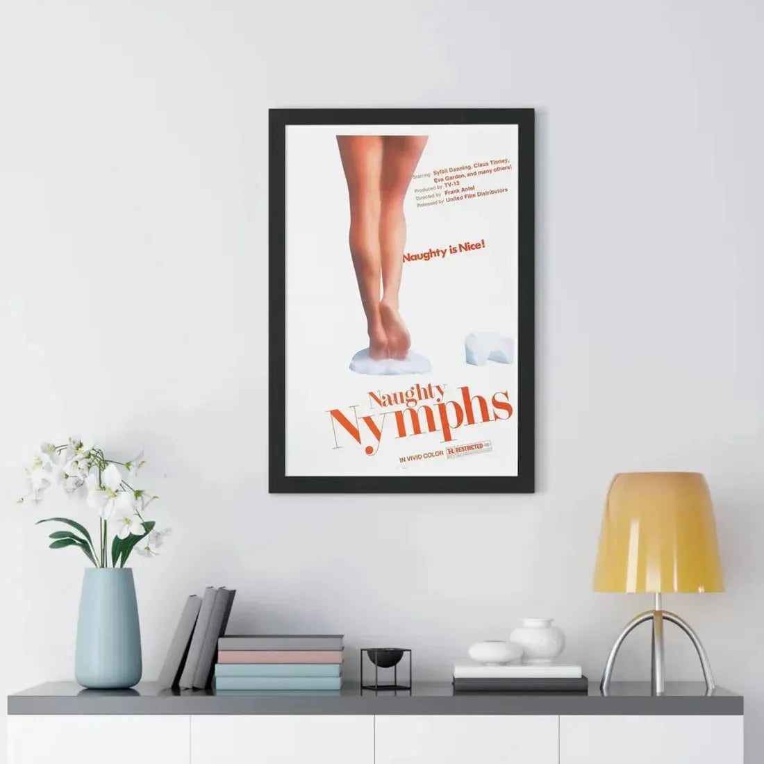 NAUGHTY NYMPHS 1972 - Framed Movie Poster - The Sticker Space