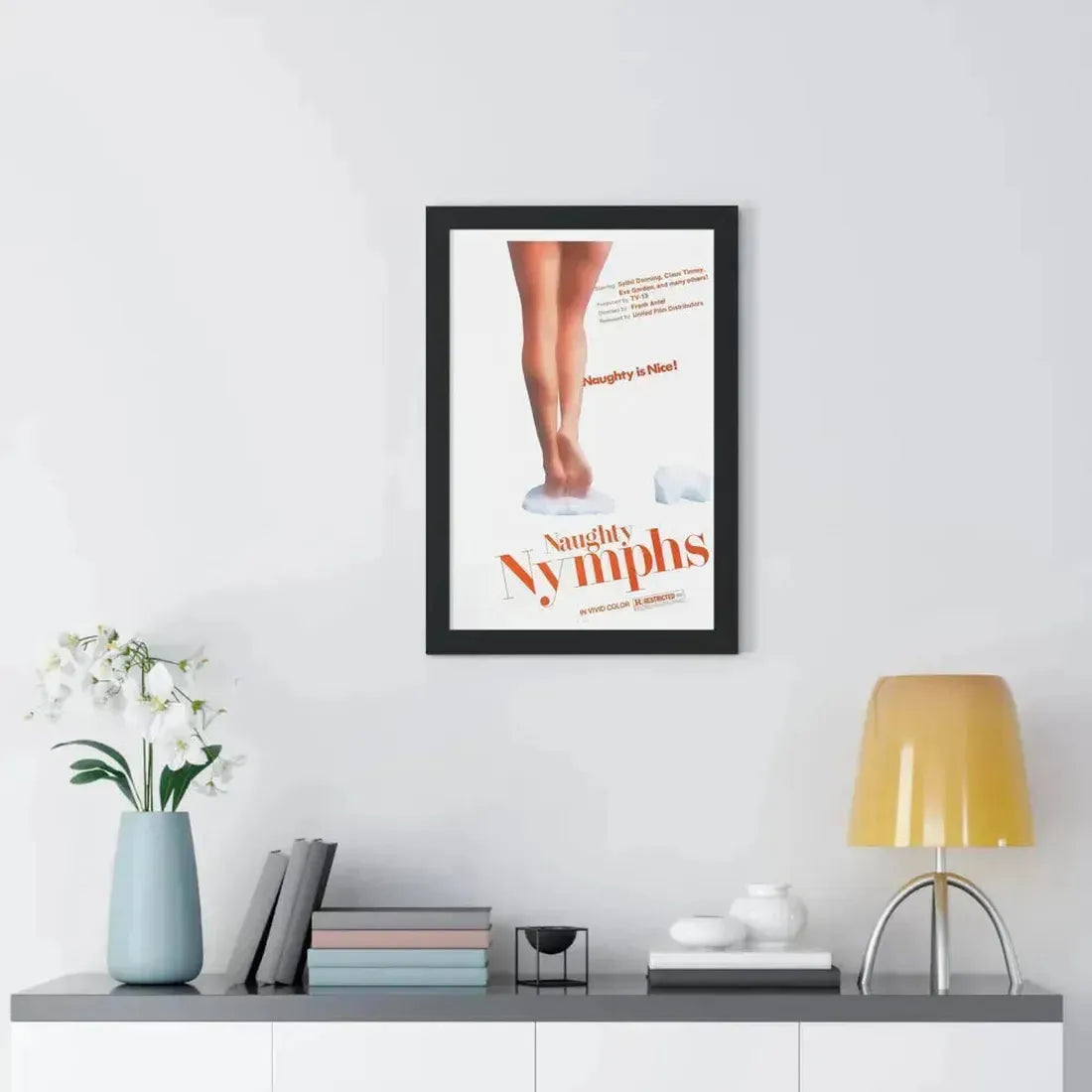NAUGHTY NYMPHS 1972 - Framed Movie Poster - The Sticker Space