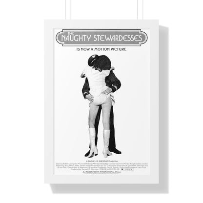 NAUGHTY STEWARDESSES 1975 - Framed Movie Poster-16″ x 24″-The Sticker Space