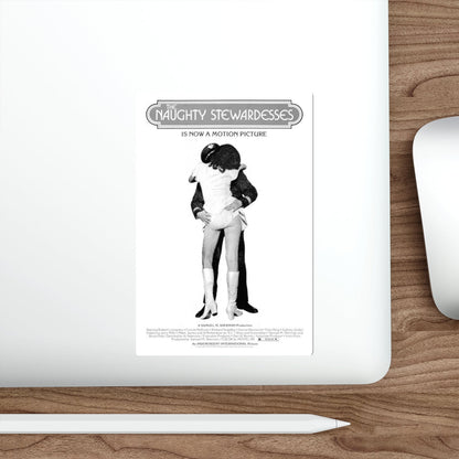 NAUGHTY STEWARDESSES 1975 Movie Poster STICKER Vinyl Die-Cut Decal-The Sticker Space