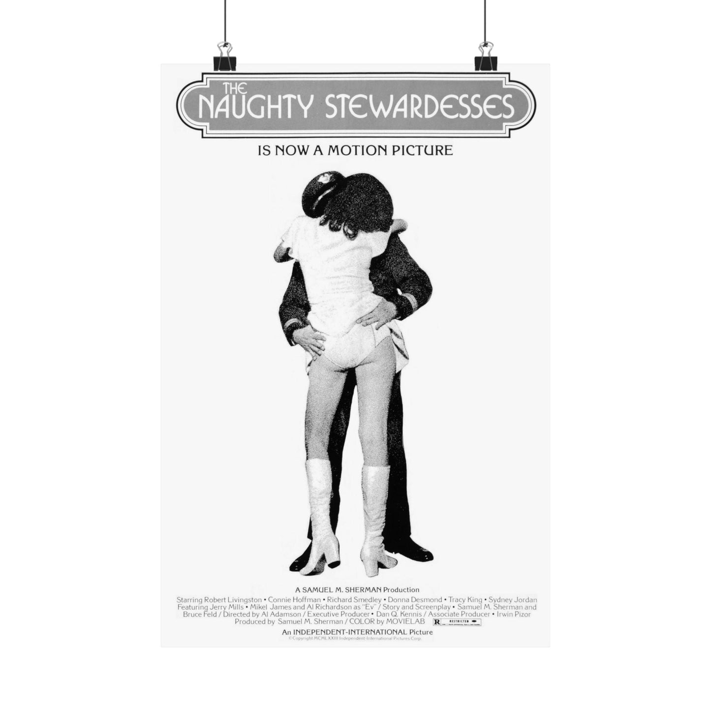 NAUGHTY STEWARDESSES 1975 - Paper Movie Poster-12″ x 18″-The Sticker Space