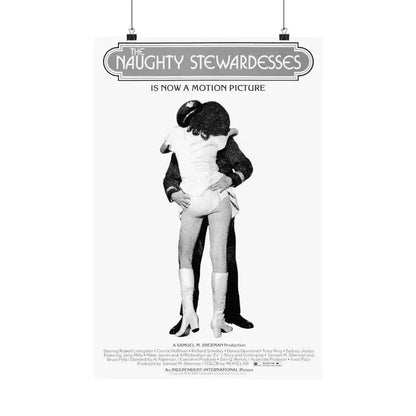 NAUGHTY STEWARDESSES 1975 - Paper Movie Poster 16″ x 24″ Matte - The Sticker Space