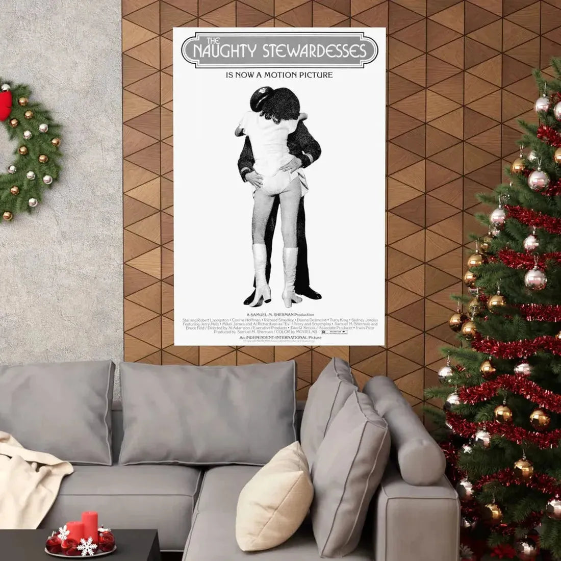 NAUGHTY STEWARDESSES 1975 - Paper Movie Poster - The Sticker Space