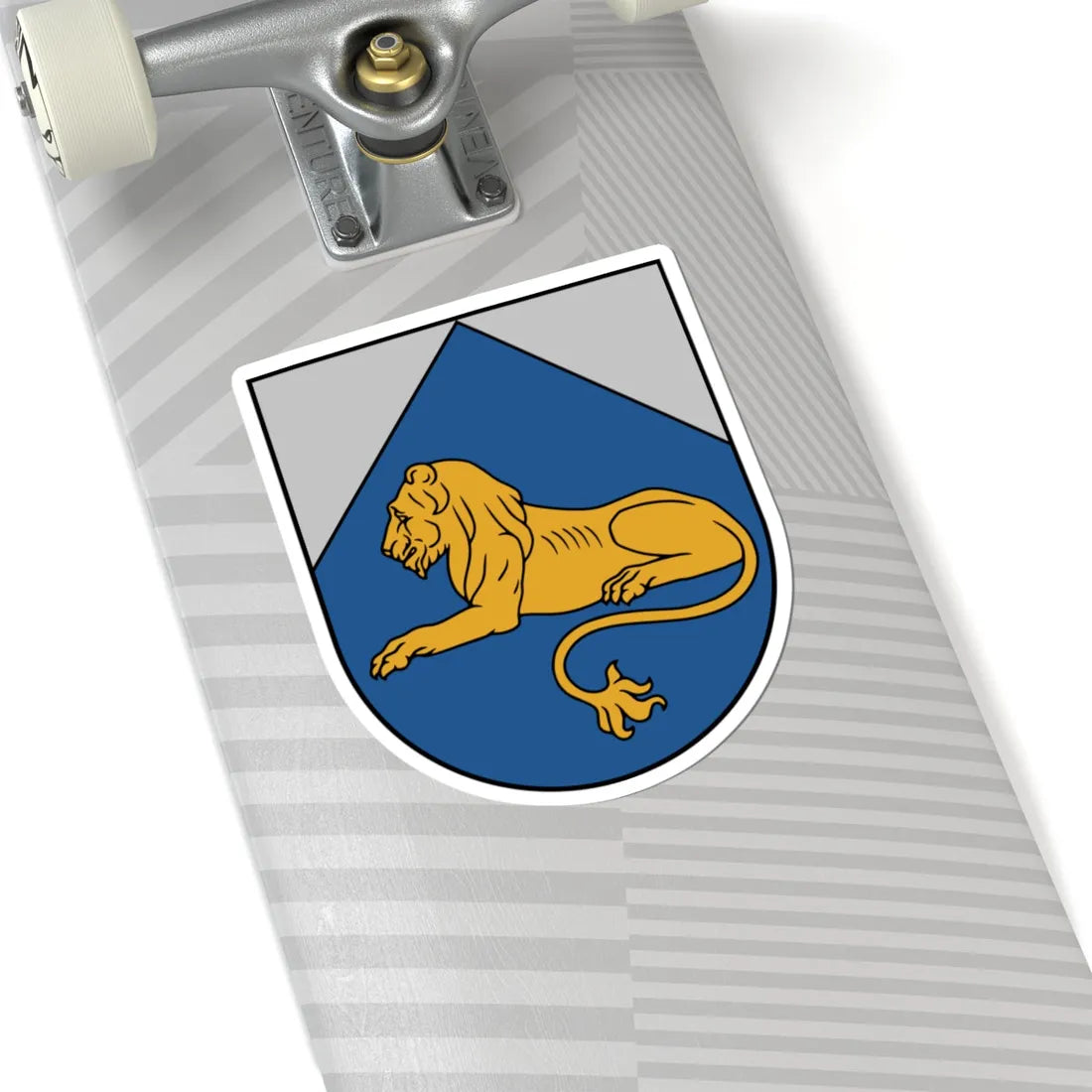 Naukšēnu novads COA (Latvia) (Coat of Arms) STICKER Vinyl Kiss-Cut Decal - The Sticker Space