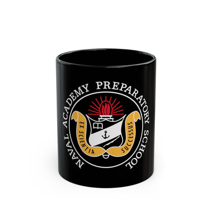 Naval Academy Preparatory School (U.S. Navy) Black Coffee Mug-11oz-The Sticker Space