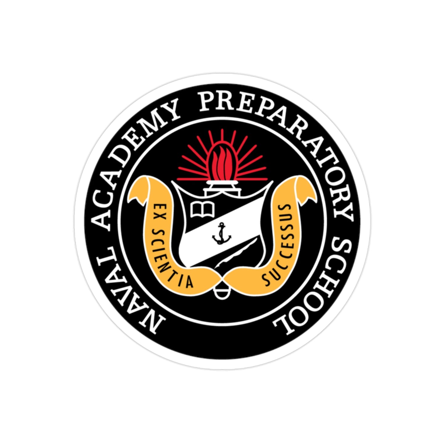 Naval Academy Preparatory School (U.S. Navy) Transparent STICKER Die-Cut Vinyl Decal-2 Inch-The Sticker Space