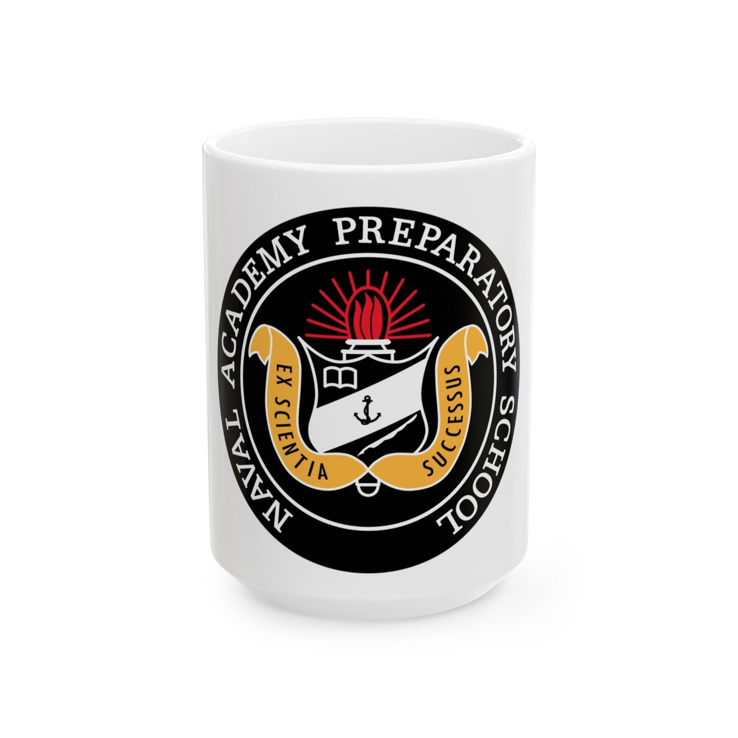 Naval Academy Preparatory School (U.S. Navy) White Coffee Mug-15oz-The Sticker Space