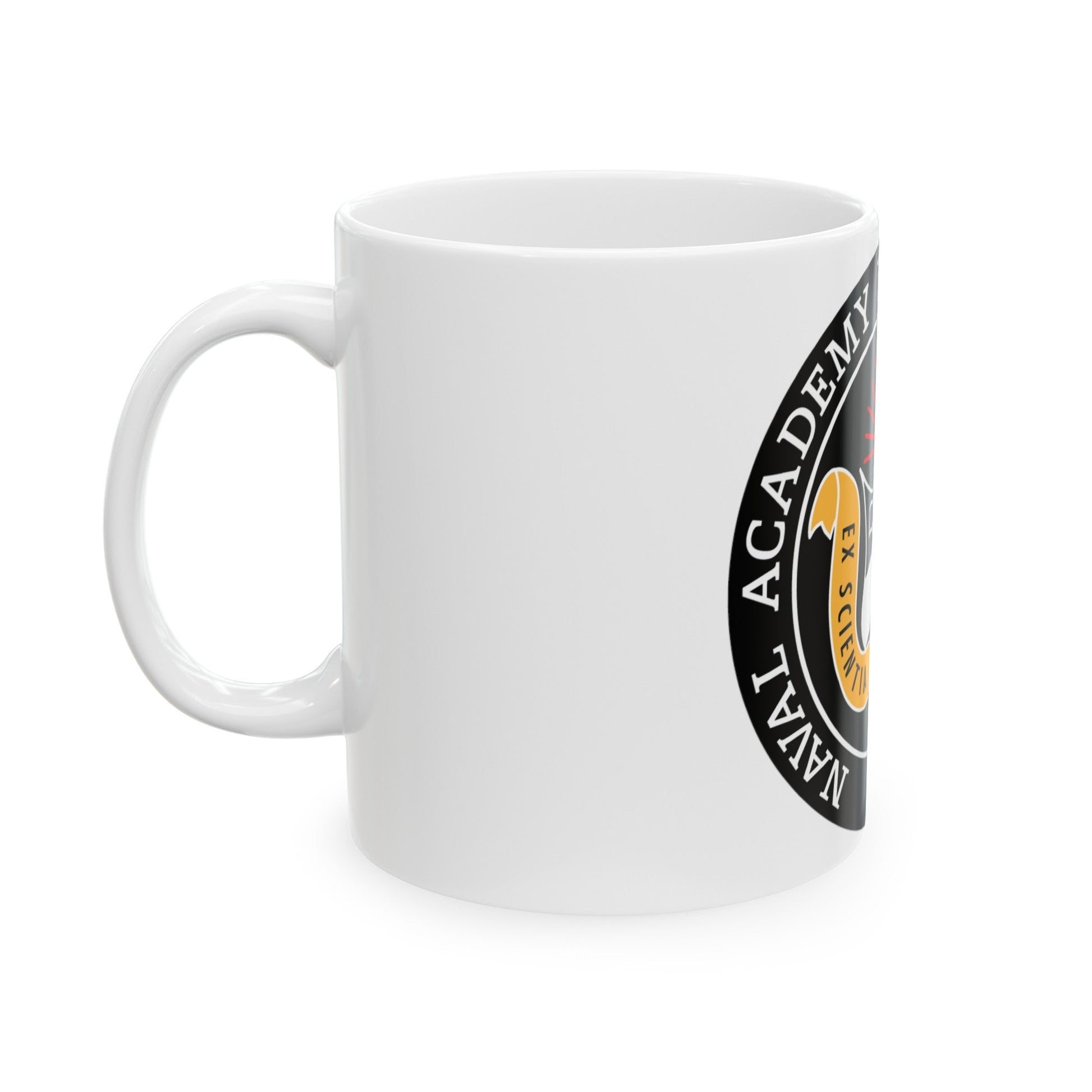 Naval Academy Preparatory School (U.S. Navy) White Coffee Mug-The Sticker Space