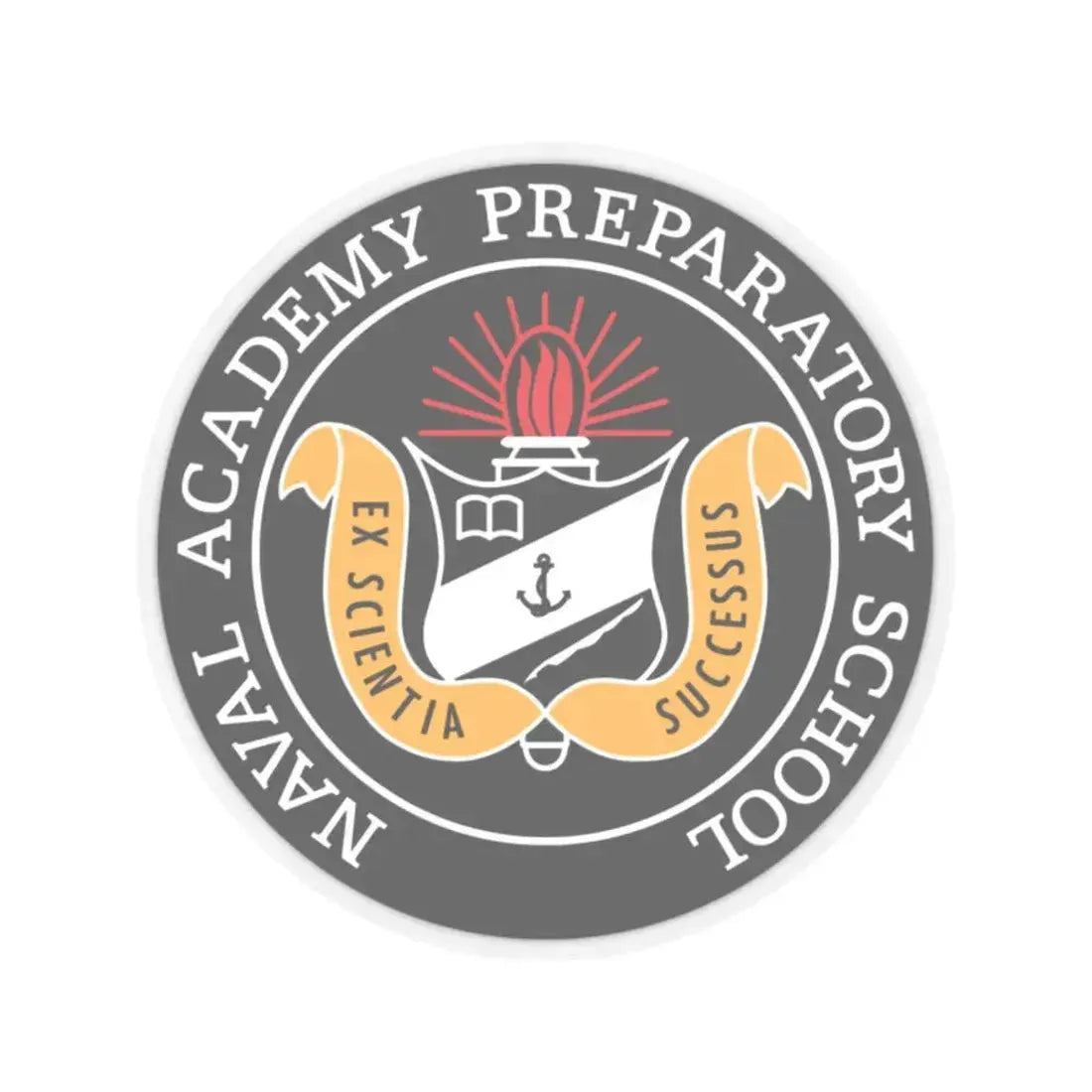 Naval Academy Preparatory School (U.S. Navy) STICKER Vinyl Kiss-Cut Decal 2 Inch Transparent - The Sticker Space