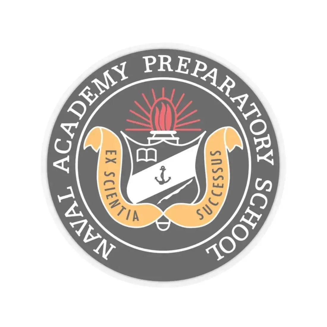 Naval Academy Preparatory School (U.S. Navy) STICKER Vinyl Kiss-Cut Decal 3 Inch Transparent - The Sticker Space