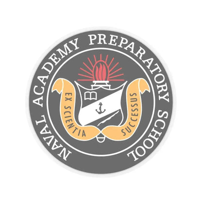 Naval Academy Preparatory School (U.S. Navy) STICKER Vinyl Kiss-Cut Decal 3 Inch Transparent - The Sticker Space
