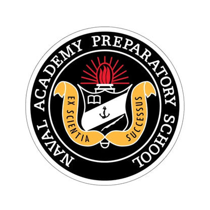 Naval Academy Preparatory School (U.S. Navy) STICKER Vinyl Kiss-Cut Decal 6 Inch White - The Sticker Space