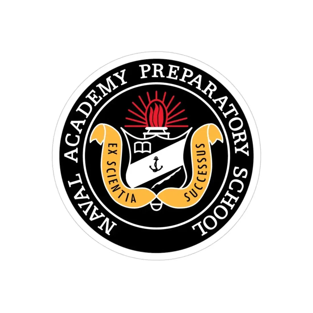 Naval Academy Preparatory School (U.S. Navy) Transparent STICKER Die-Cut Vinyl Decal 3 Inch Transparent - The Sticker Space