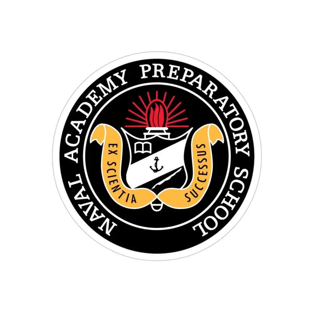 Naval Academy Preparatory School (U.S. Navy) Transparent STICKER Die-Cut Vinyl Decal 5 Inch Transparent - The Sticker Space