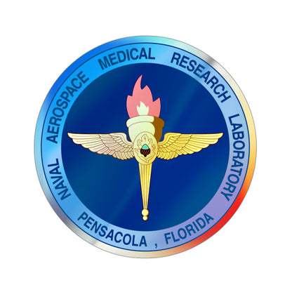 Naval Aerospace Medical Research Laboratory Florida (U.S. Navy) Holographic STICKER Die-Cut Vinyl Decal-3 Inch-The Sticker Space