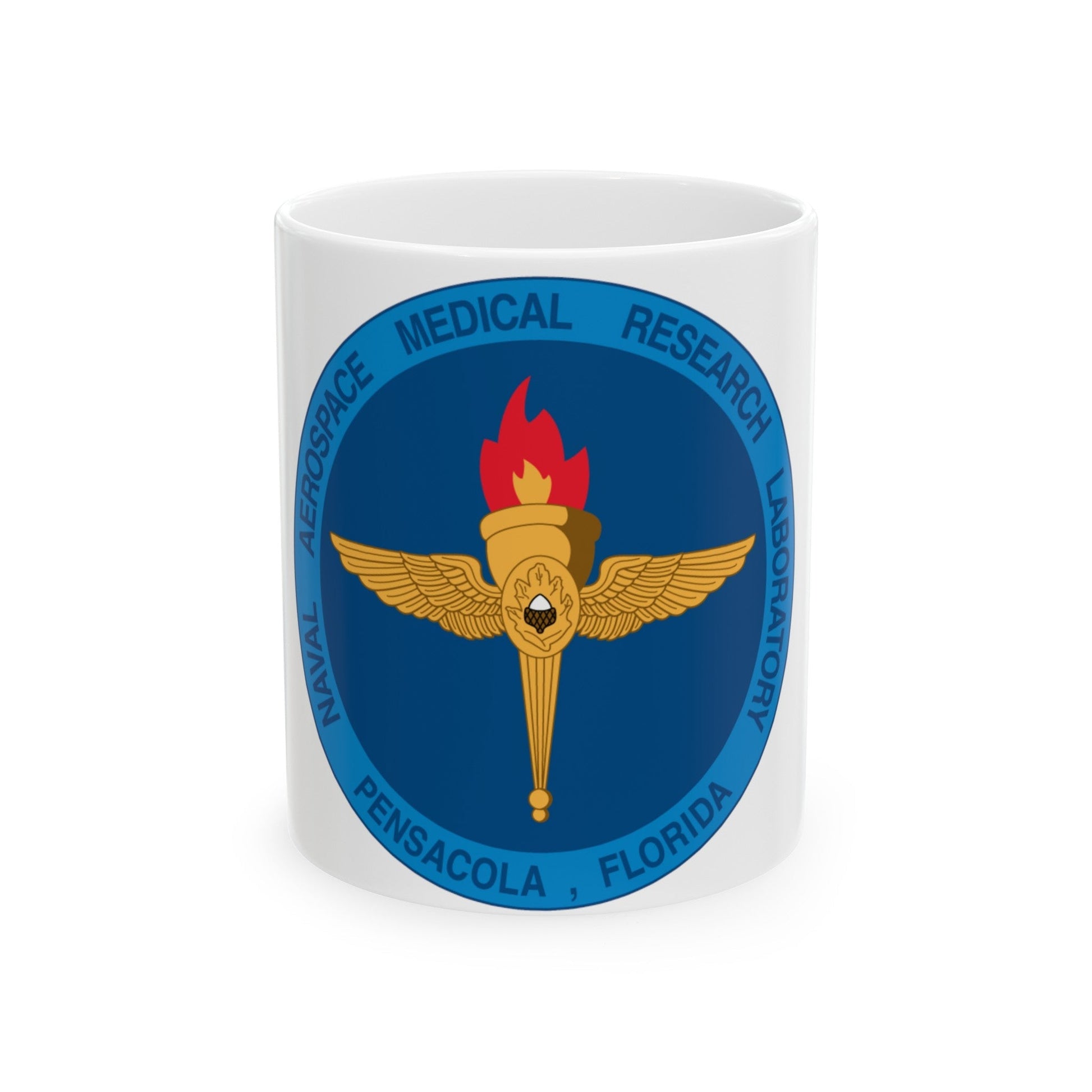 Naval Aerospace Medical Research Laboratory Florida (U.S. Navy) White Coffee Mug-11oz-The Sticker Space