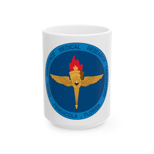 Naval Aerospace Medical Research Laboratory Florida (U.S. Navy) White Coffee Mug-15oz-The Sticker Space