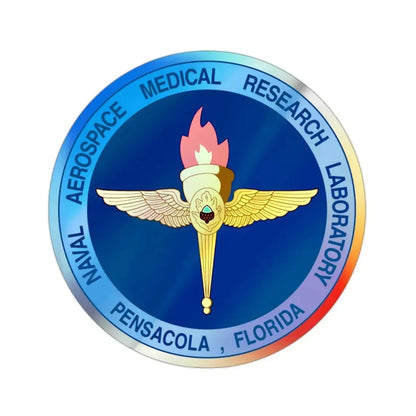 Naval Aerospace Medical Research Laboratory Florida (U.S. Navy) Holographic STICKER Die-Cut Vinyl Decal 2 Inch Holographic - The Sticker Space