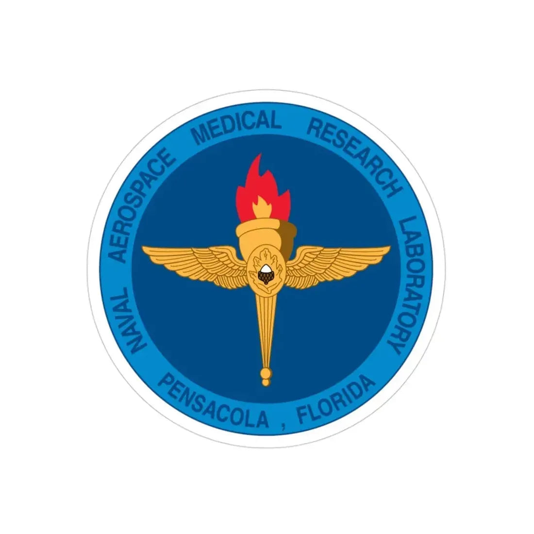 Naval Aerospace Medical Research Laboratory Florida (U.S. Navy) Transparent STICKER Die-Cut Vinyl Decal 3 Inch Transparent - The Sticker Space