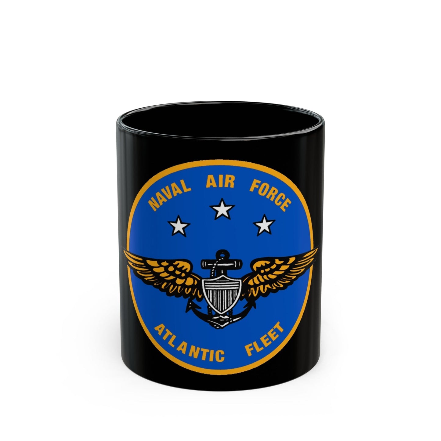 Naval Air Force Atlantic Fleet (U.S. Navy) Black Coffee Mug-11oz-The Sticker Space