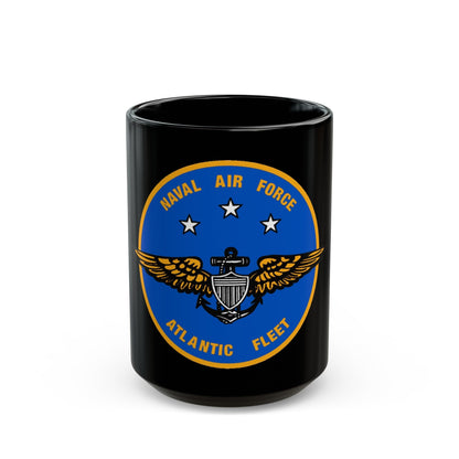 Naval Air Force Atlantic Fleet (U.S. Navy) Black Coffee Mug-15oz-The Sticker Space