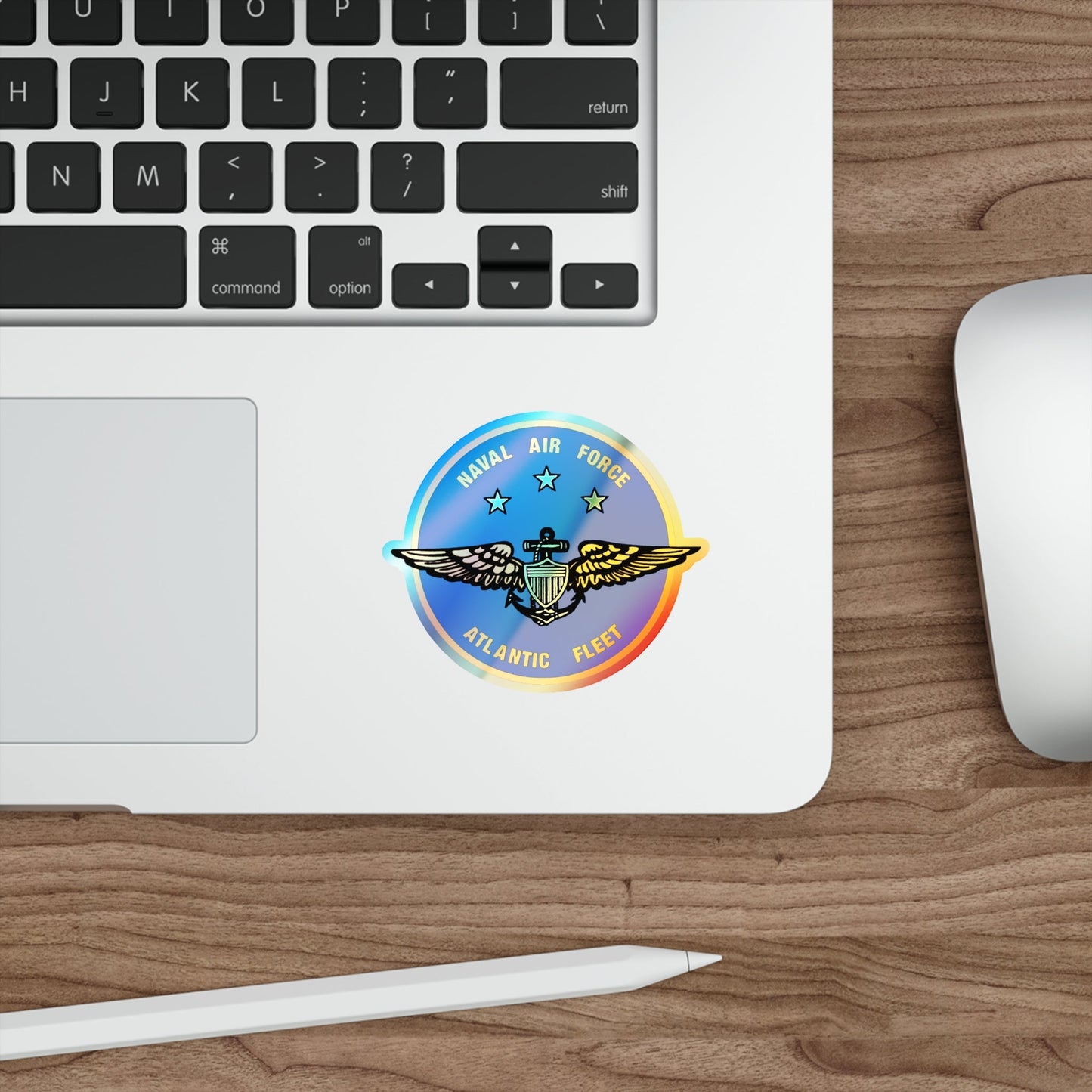 Naval Air Force Atlantic Fleet (U.S. Navy) Holographic STICKER Die-Cut Vinyl Decal-The Sticker Space