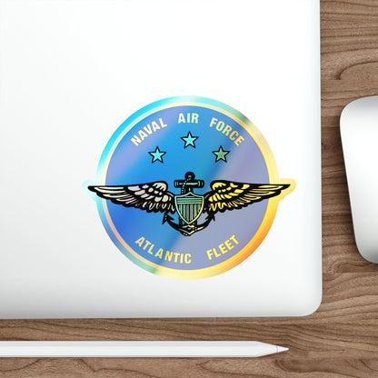 Naval Air Force Atlantic Fleet (U.S. Navy) Holographic STICKER Die-Cut Vinyl Decal-The Sticker Space