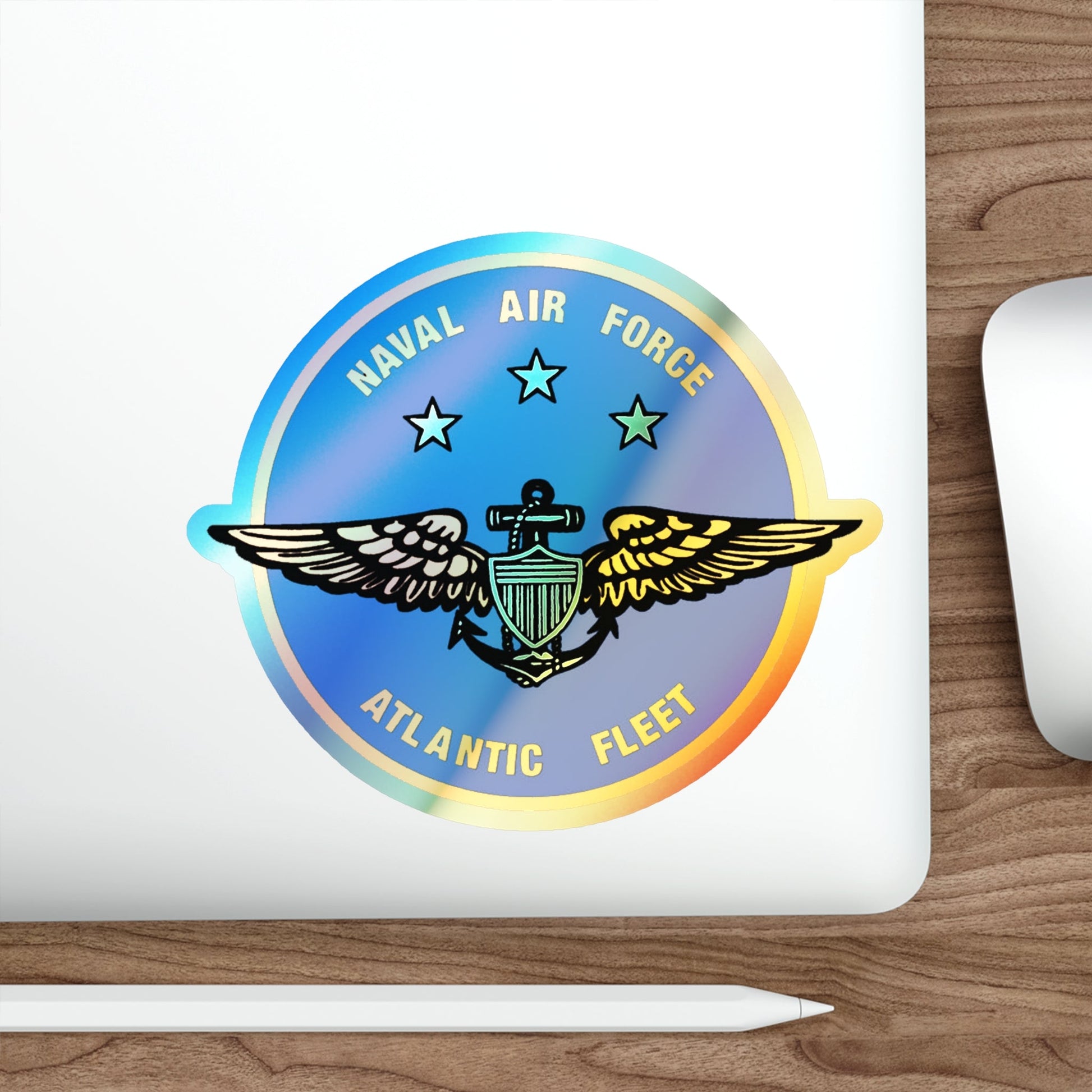 Naval Air Force Atlantic Fleet (U.S. Navy) Holographic STICKER Die-Cut Vinyl Decal-The Sticker Space