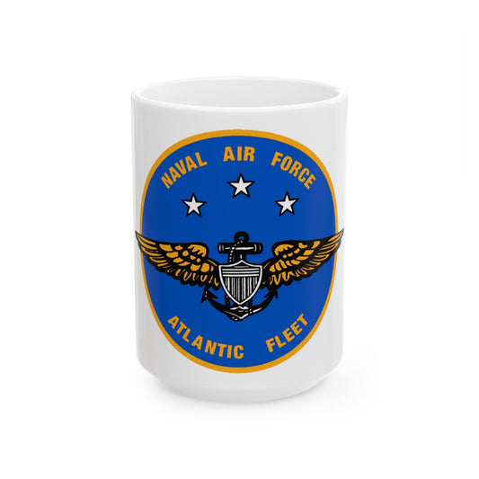 Naval Air Force Atlantic Fleet (U.S. Navy) White Coffee Mug-15oz-The Sticker Space